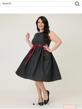 Unique Vintage Smak Parlour Swing Dress Small